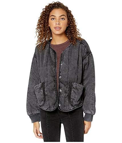 Free People Mixed Signals Jacket Slate Lg (Women's 12-14) #TOP27