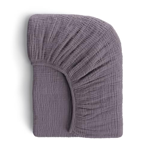 ROMY RO Muslin Crib Sheets, 100% Organic Cotton, Breathable and Ultra-Soft, Standard Crib Sheet Mattress (28