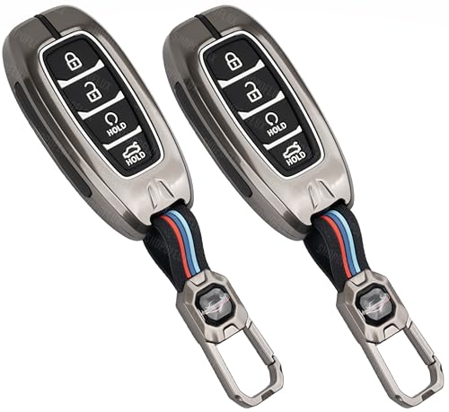 Image of SHOPOFLUX Metal Key Cover Compatible with Hyundai Verna | i20 Facelift N Line N8 Car 4 button smart key