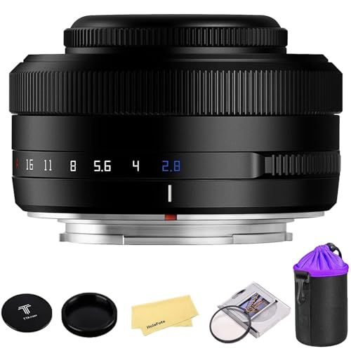 TTARTISAN AF 27mm f2.8 APS-C Frame Lens Ultra-Compact Pancake Lens for Fuji X Mount Cameras for Fujifilm XS10 X-E4 X-T10 X-T20 X-T3 X-T4 X-T100 X-T200 X-T30 X-Pro1 X-Pro2 X-Pro3 X-E1-Black