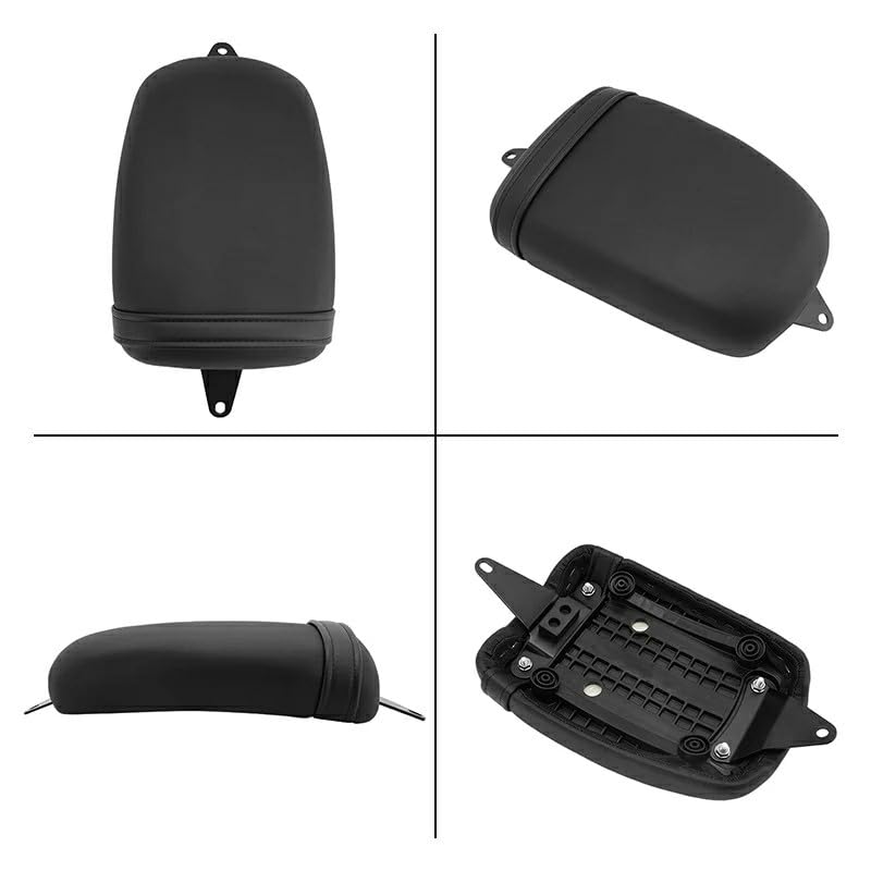 Black Rear Passenger Seat For Honda Rebel 1100 ABS & DCT (2021-2025) - PU Leather, Direct Fit, No Modification Needed