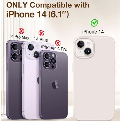 Image of Kratos Soft Silicone Case Cover Compatible with iPhone 14 - Everyday Comfort Protection, Wireless Magnetic Charging Case with Raised Edge Camera & Screen Protection, Shock-Resistant Design