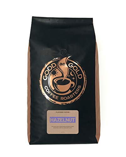 Hazelnut Coffee Beans, Flavored Coffee, Whole Bean, 5 Pound Bag – Good As Gold Coffee Roasters #TOP1
