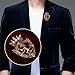 RUIFUU Brooch for Men Suit Gold Vintage Crown Lion Brooch Animal Rhinestone Lion King Brooches for Suit Tie Dress Lapel Pin Fashion Jewelry