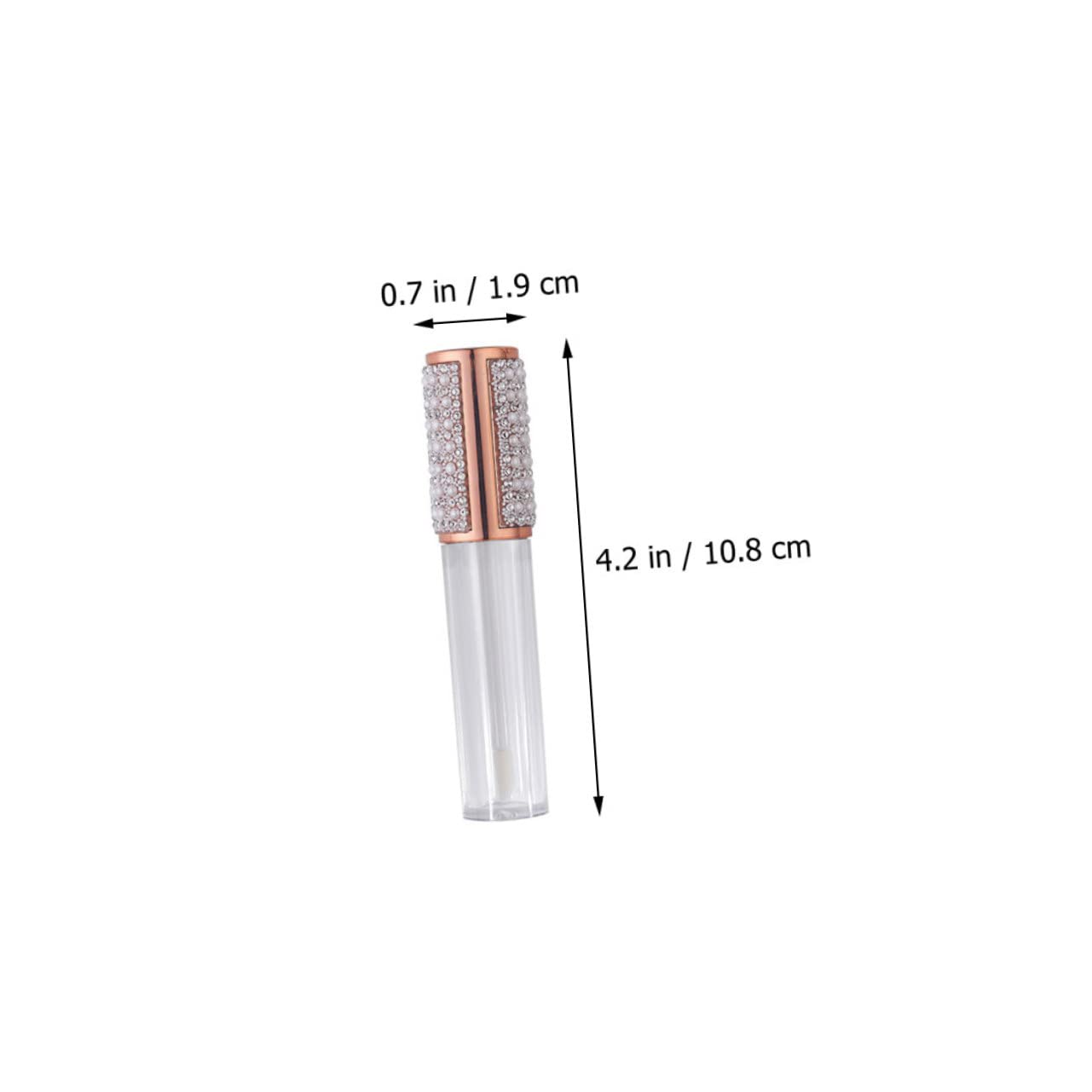 Tubo Lucidalabbra Ricaricabile 5ml in Vetro, Set 10 Pezzi | Lip Gloss Labbra, Formato Mini da Portare Sé, Adatto a Uso Fai-da-te e Professionale