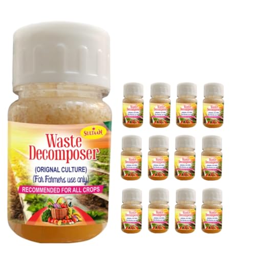 Waste Decomposer 10 Bottles | Wdc Organic Waste Decomposer for Agriculture, Plants, Gardening, and Farming | Compost Maker | Vegetable Waste Decomposer | Bio-Waste Decomposer