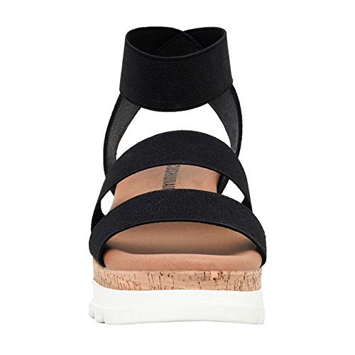 CUSHIONAIRE Women's Naomi Cork Wedge Sandal +Wide Widths Available3