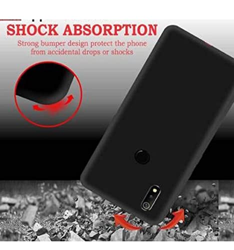 Image of Mobile Back Cover Case for Realme 3 Pro (Silicone Case|CameraProtection|Black SC1510)