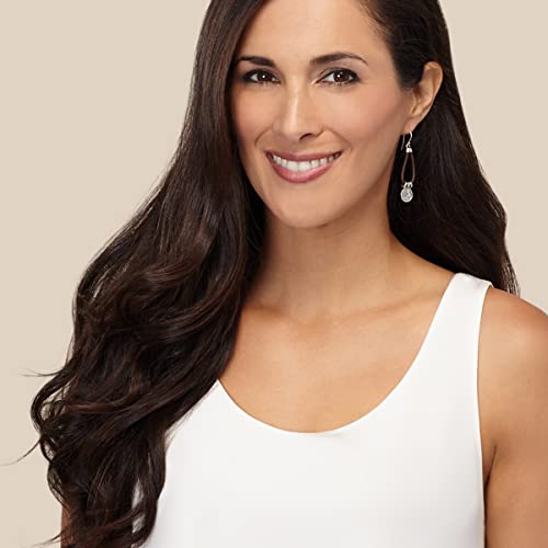 Silpada 'Medallion' Drop Earrings In Sterling Silver & Leather #TOP2