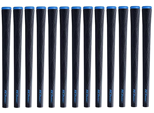 Iomic X-Evolution 2.3 Black Armor 2 Grip Bundle (13 Piece), Black/Blue Cap