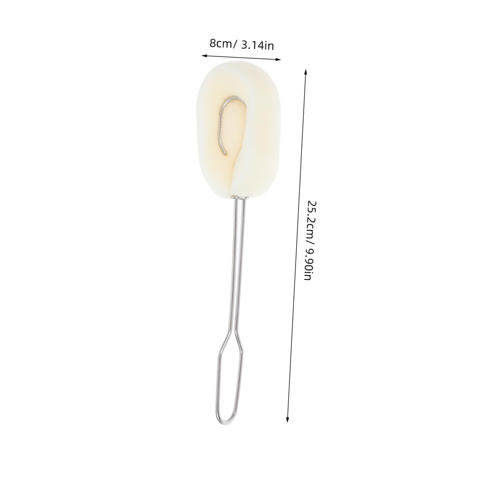 Healifty 2 Piezas Cepillo de Taza de Acero Inoxidable Cepillo para Biberones para Lavar Vasos para Cocina y Limpieza de Biberones