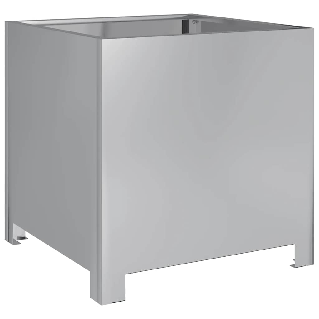 vidaXL Fioriere da Giardino 2 pz 40x40x40 cm in Acciaio Zincato