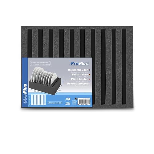 ProPlus 761472PMV01 Tellerhalter aus weichem Schaum für 10 Teller Wohnmobil Wohnwagen