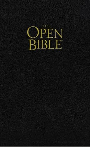 KJV, The Open Bible, Bonded Leather, Black (Signature)