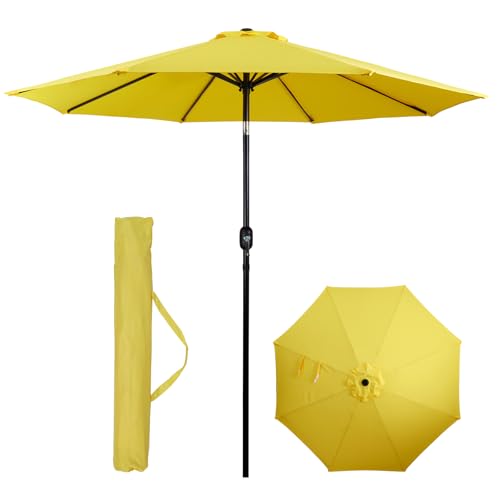 Backyard Expressions 9 ft. Patio Umbrella, Market Table Umbrella w/Tilt
