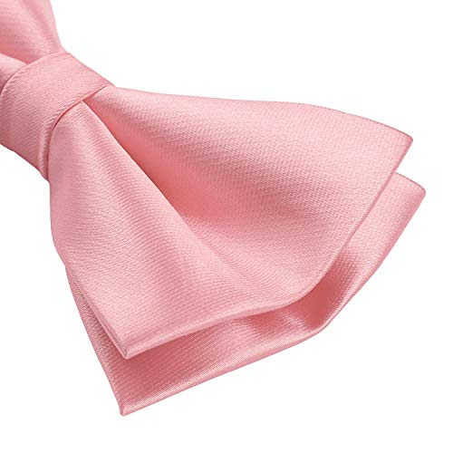 Image of HISDERN Bow Ties for Men Pretied Bowties Classic Formal Business Bow Tie Adjustable Tuxedo Bowtie for Wedding Party