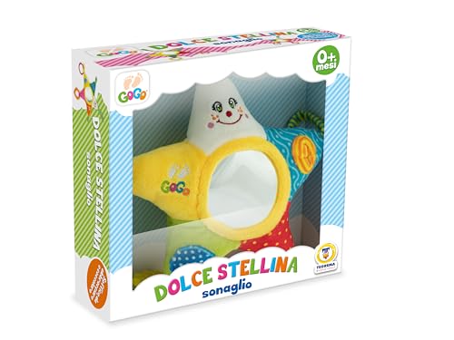 Teorema Spieluhr Stern für Babys, weich und bunt, mit Befestigung für die Wiege