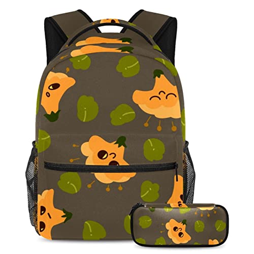 Sac à dos Morning Glory avec trousse assortie pour écoliers et ados