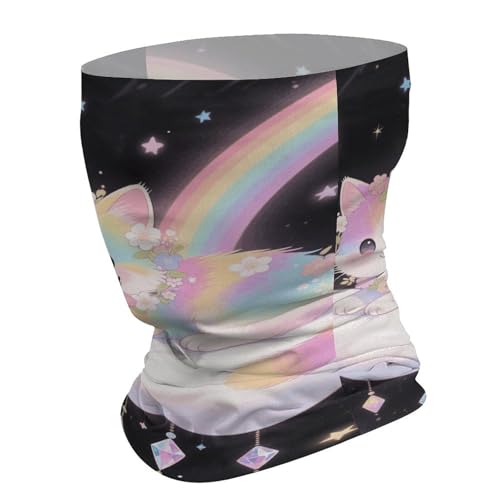 Cat on The Cloud Neck Gaiter Face Cover Scarf, Breathable Sun Balaclava for Skiing Fishing Hiking Cycling3