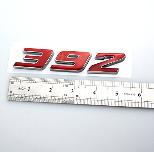 Image of Aimoll 2pcs 392 Emblem, Badge Decal 3D Logo for 392 (Red)