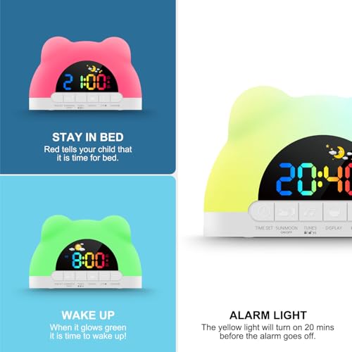 Kids Alarm Clock with Sleep Trainer - Use Code Z6OJXHCI