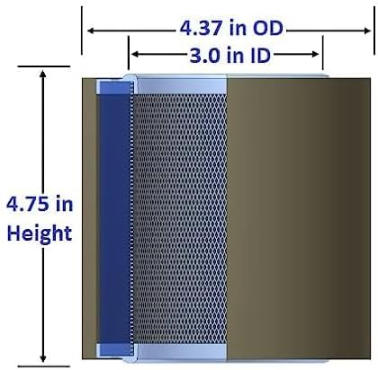 Replacement Air Intake Filter For Campbell Hausfeld ST073907AV, ST073908AV