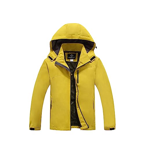 Lightweight Waterproof Jackets with Detachable Hood for Men