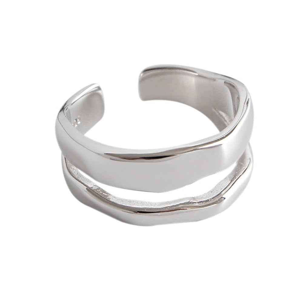 Chunky ring zilver croissant | Zilveren ring dames | Young & Free Jewelry