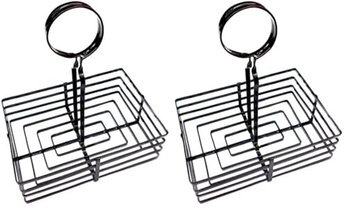 García de Pou Panier Condiments 20,5X15X23,5 Cm Noir Fer - 1 unités (Lot de 2)