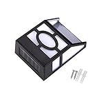 Solar Lights Wall Mounted Outdoor, Waterproof LED Garden Lights with Auto Sensor for Patio, Yard, Walkway