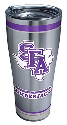Tervis Triple Walled Stephen F Austin State University SFA Lumberjacks Insulated Tumbler Cup Keeps Drinks Cold & Hot, 30oz - Stainless Steel, Tradition