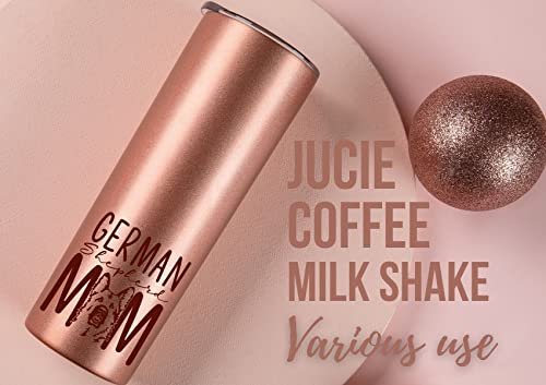 Onebttl German Shepherd Gifts, Dog Lover Gifts, Gifts For Dog Mom, Dog Owner, Dog Owner, Women, Girls, Friends, Daughters, Coworkers, 20Oz Skinny Tumbler, German Shepherd Mom, Rose Gold #TOP5