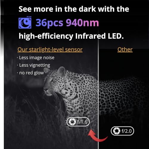 BlazeVideo Wildkamera WLAN mit App,Wildtierkamera Nachtsichtkamera Fotofalle 64MP 1296P Verbinden...