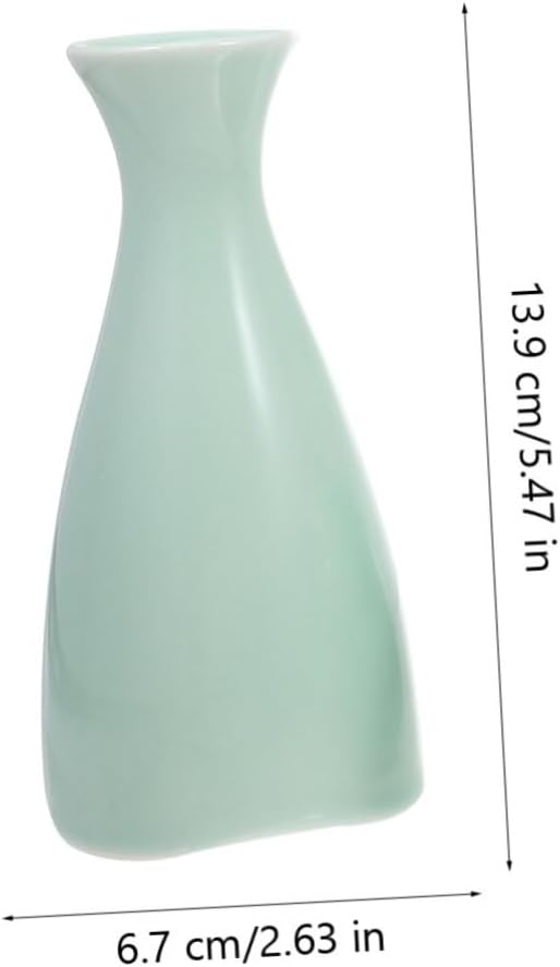 PRETYZOOM Japanese Sake Serving Set Warmer Ceramic Wine Dispenser and Small Cups for Hot Cold Sake for Entertaining or Special Occasions