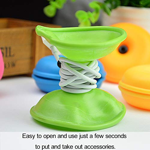 10 pezzi Avvolgicavo Rotondo Cuffie Organizer per