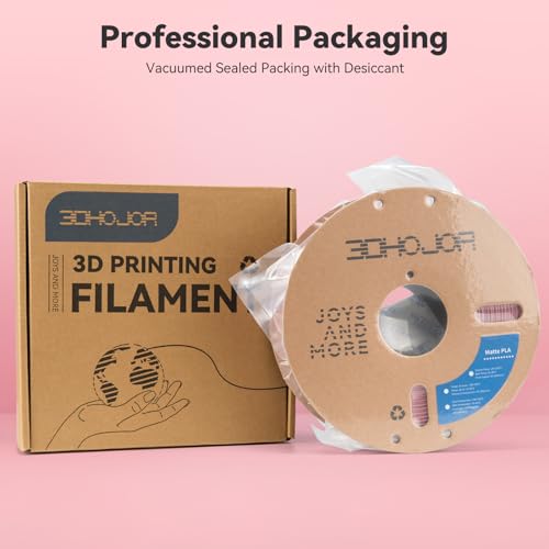 Image of 3DHoJor Matte PLA Filament 1.75mm, Upgrade 1kg Cardboard Spool PLA Filament 1.75 PLA 3D Printing Filament, Print with Most 3D Printers Using 3D Filament-Morandi Purple