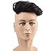 Produktbild FMEZY Echthaar Toupee für Herren, Haarteile Haarersatzteile Naturschwarz.