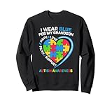 Photo Gallery grandma grandpa i wear blue for my grandson autism awareness felpa Photo Gallery grandma grandpa i wear blue for my grandson autism awareness felpa