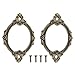 ZZLZX 10PCS Cabinet Metal Frame 20 Screws Vintage Lace Card Frame Zinc Alloy Label Card Slot Drawer Label Holder Office Cabinet Slot Rack Antique Bronze for Vanity Cabinet Wooden Box File Box