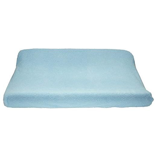 Ti TIN Funda para Cambiador de Bebé con Tejido Elástico Adaptable 100% Microfibra Suave y Absorbente, 80x50 cm, Color Azul Celeste