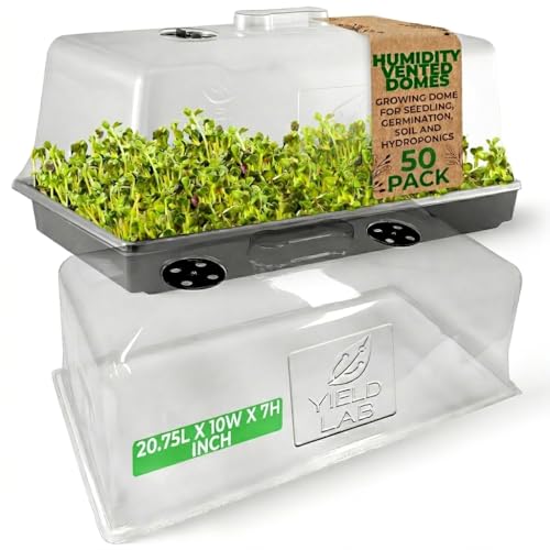 Image of 7 Inch Clone Dome - 50 Pack Humidity Vented Domes - Plant Growing