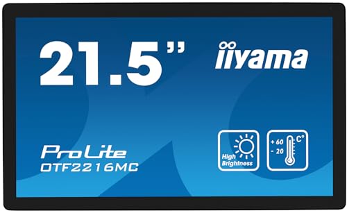 iiyama ProLite OTF2216MC B1 Écran LED 22 21.5 visualisable cadre ouvert écran tactile 1920 x 1080 Full HD @ 60 Hz VA 1100 cdm² 5000:1 25 ms HDMI VGA DisplayPort... - vue 2