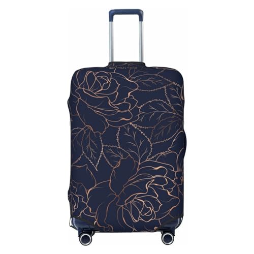 Travel Luggage Cover Protector - Navy Dark Blue Washable Suitcase Covers For 18-32 Inch Luggage