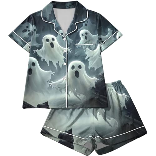 ZHIHAIHEN Halloween Pajamas Women 2 Piece Shorts 11# Multicolor Medium - image 6