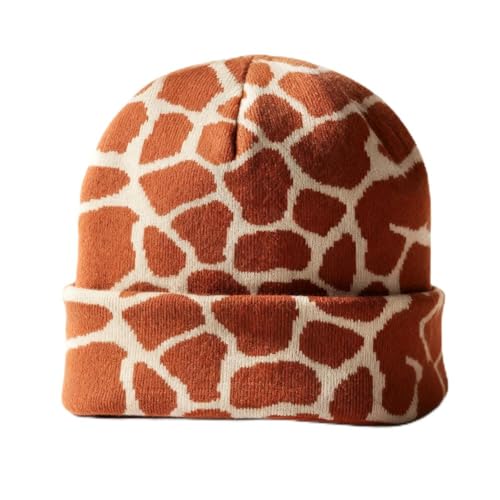 JhavexToy Giraffa Berretto Beanie Magliao con Ricamo Dolce Regalo Decorativo Carino per Donne Uomini Regali Divertenti di Natale e Compleanno Accessorio Design per Giraffa Amanti