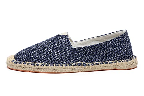 Image of Altxic Men's Closed Toe Comfortable Canvas Slip on Flat Espadrilles