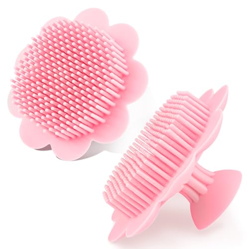 Image of LNQ LUNIQI Baby Hair Scalp Massage Shampoo Brush with Soft Baby Bath Brush Silicone Massage Brush for All Hair Kid Newborn Toddler（）
