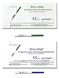 One Step - 25 Tests de Ovulación 20 mIU/ml y 5 Pruebas de Embarazo 10mIU/ml - Formato Económico de 2,5 mm