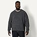 Amazon Essentials (Demi's Pick) Men's Relaxed-Fit Faux Mohair Crewneck Pullover Sweater, Charcoal Heather, Medium