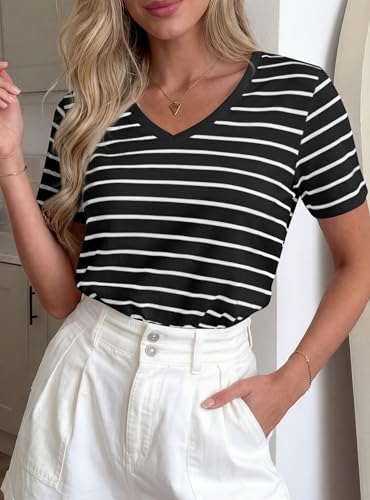 PRETTYGARDEN Women's Short Sleeve Shirt - Use Code 4SXVVDV7 - Image 3